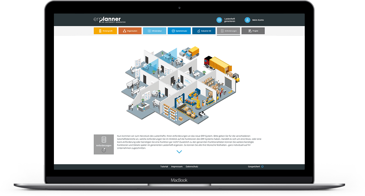 ERP Planner Beispiel-Anforderungen